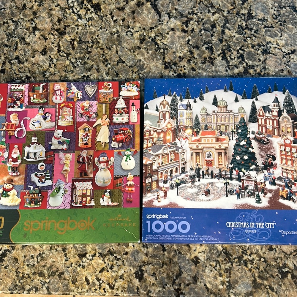 2 Springbok Christmas puzzles